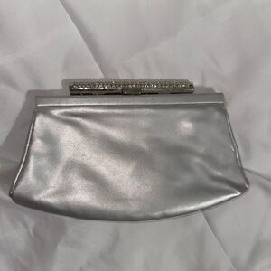 Elegant Silver Clutch Bag